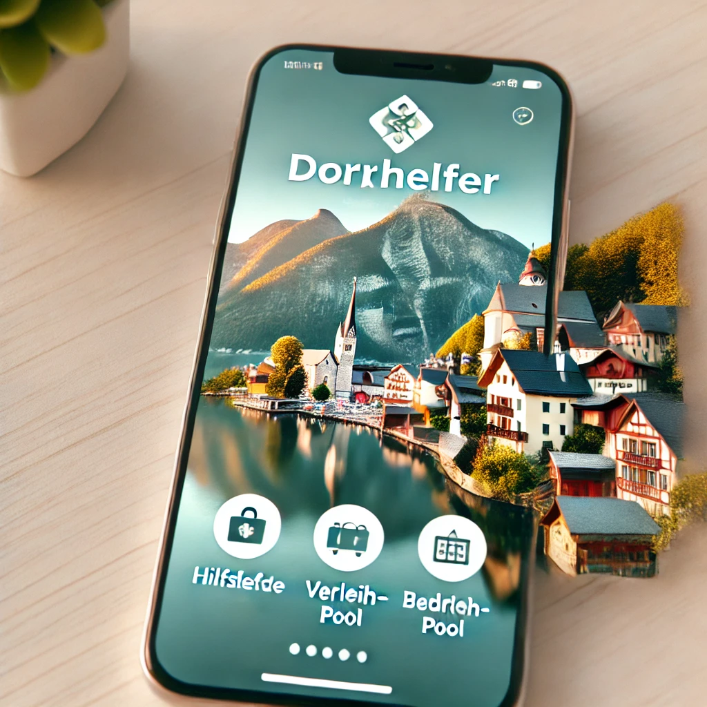 DorfHelfer App – Vorschau auf dem Smartphone